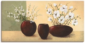 Artland Wandbild Magnolien, Vasen & Töpfe, (1 St.), in vielen Größen & Produktarten - Alubild / Outdoorbild für den Außenbereich, Leinwandbild, Poster, Wandaufkleber / Wandtattoo auch für Badez