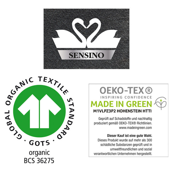 Bild 2 von Sensino XL-Badetuch-Poncho 2in1, 100 x 200 cm, Opalgrau