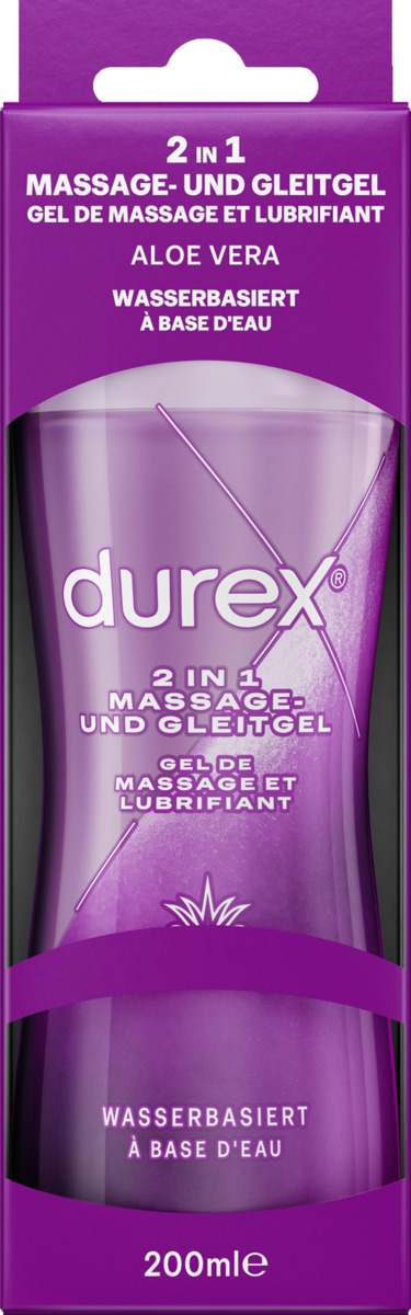 Bild 1 von Durex 2in1 Massage & Gleitgel Aloe Vera