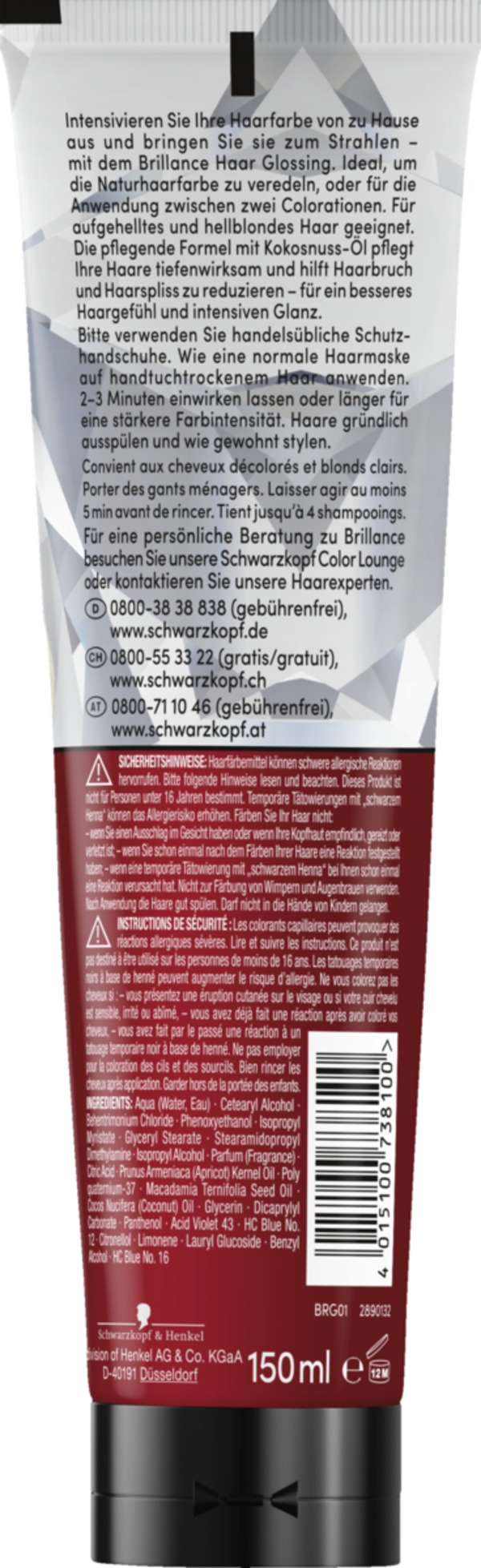 Bild 2 von Schwarzkopf Brillance Haar Glossing Kühles Blond