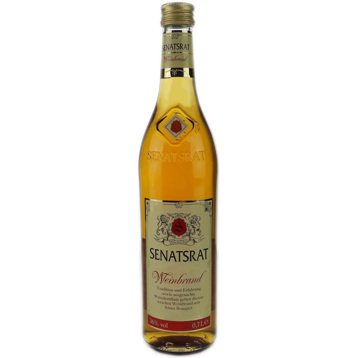 Bild 1 von Senatsrat Weinbrand 36 % Vol. 0,7 L
