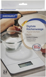 IDEENWELT Best Basics Digitale Küchenwaage