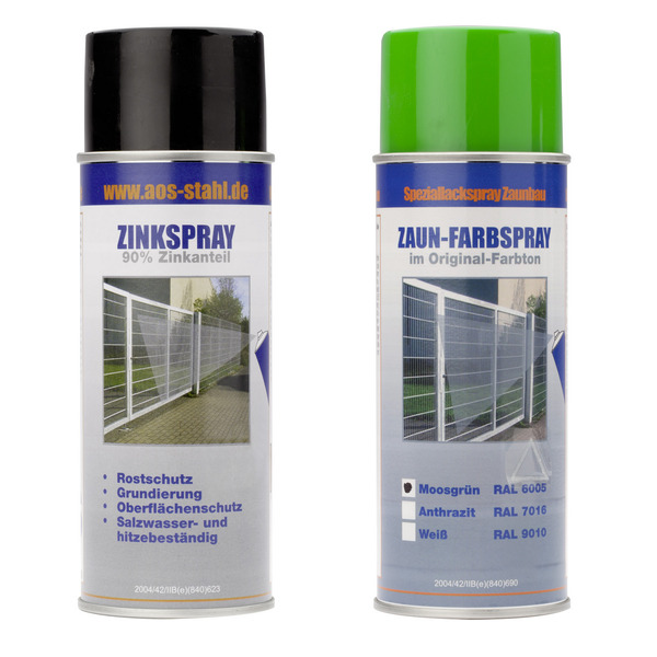 Bild 1 von Zinkspray und Farbspray Set moosgrün à 400 ml