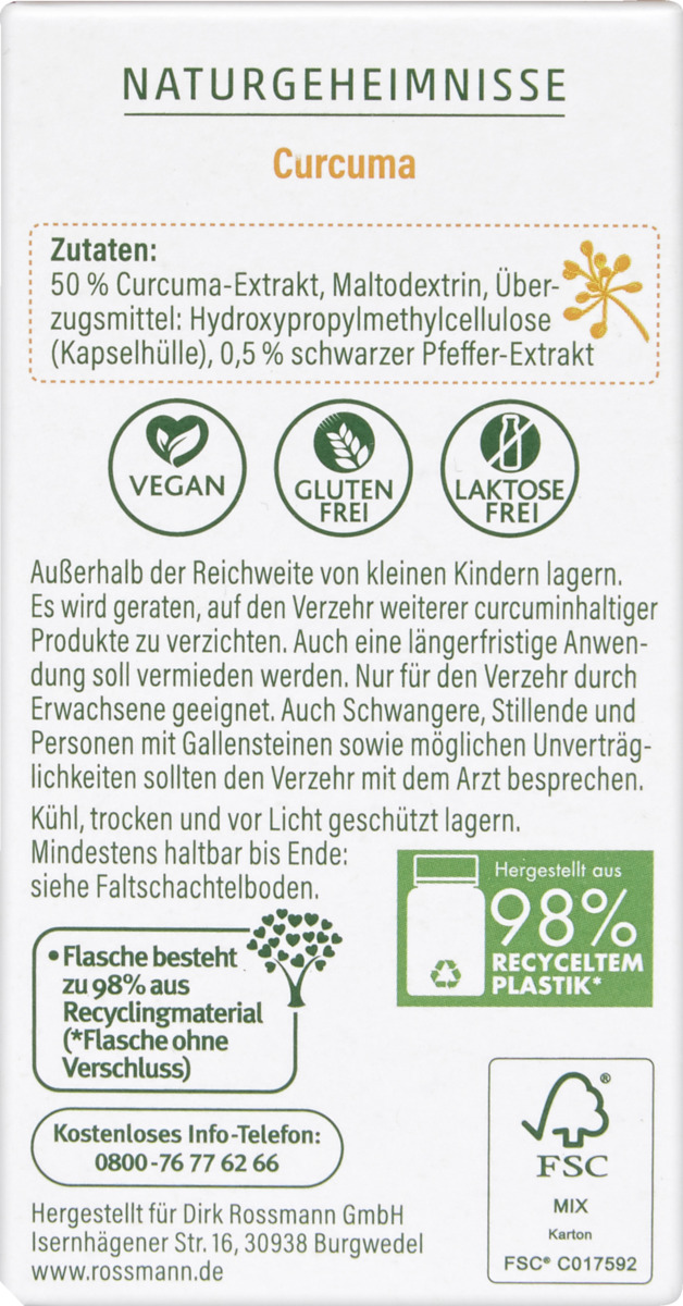 Bild 3 von altapharma Naturgeheimnisse Curcuma Kapseln