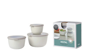 Mepal Multischüssel-Set, 3-teilig / 0,5l, 1,0l, 2,0l  Cirqula weiß Maße (cm): B: 19,2 H: 12 Küchenzubehör