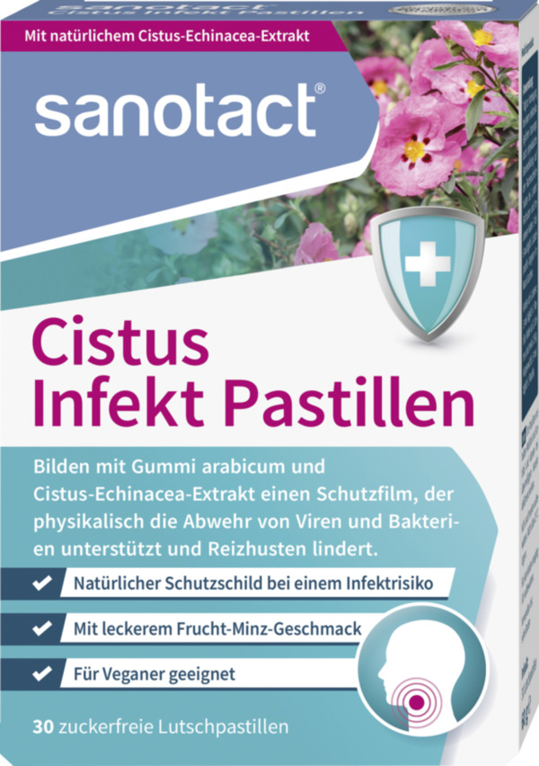 Bild 1 von sanotact® Cistus Infekt Pastillen zuckerfrei