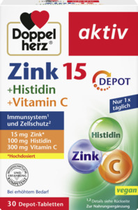 Doppelherz aktiv Zink + Histidin + Vitamin C Depot