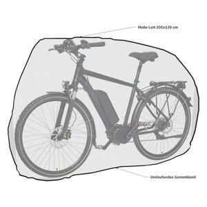 Grasekamp Schutzhülle Für Fahrrad Weiß Kunststoff H/l: Ca. 120x205 Cm