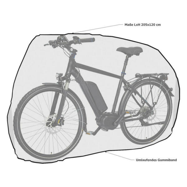 Bild 1 von Grasekamp Schutzhülle Für Fahrrad Weiß Kunststoff H/l: Ca. 120x205 Cm