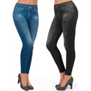 Bild 1 von SLIMmaxx Jeans-Leggings 2er-Set schwarz/blau Gr. 34/36