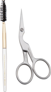 Tweezerman Brow Shaping Scissors & Brush - Augenbrauenschere & Augenbrauenbürstchen