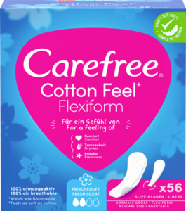 Carefree Slipeinlagen Cotton Feel Flexiform Frischeduft