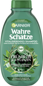 Garnier Wahre Schätze Vitalisierendes Shampoo Grüner Tee & 4 Pflanzen