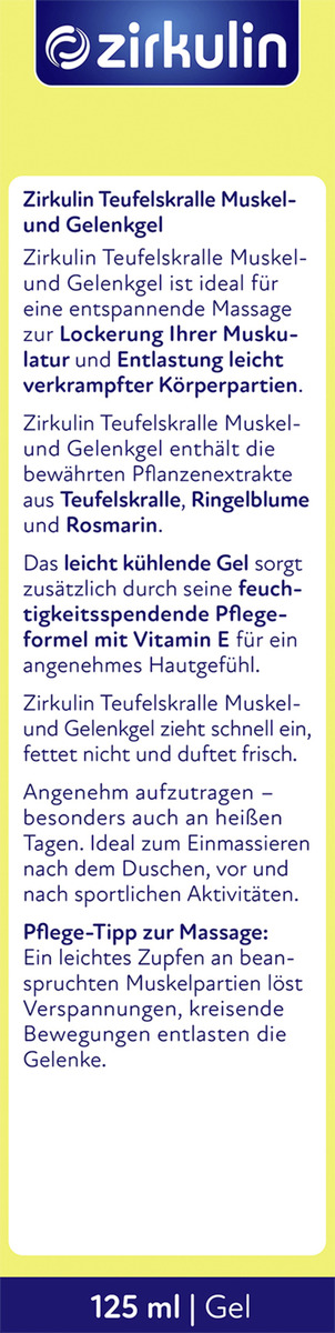 Bild 3 von Zirkulin Teufelskralle Muskel- & Gelenkgel
