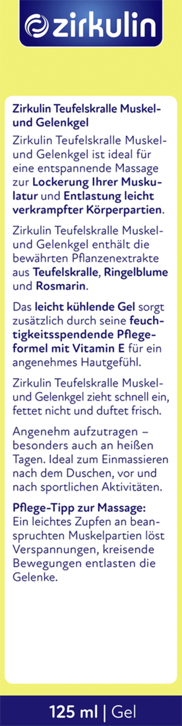 Bild 3 von Zirkulin Teufelskralle Muskel- & Gelenkgel