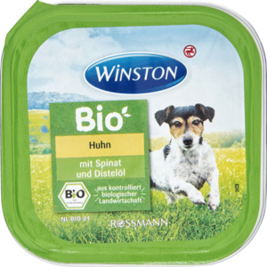 Winston Bio Huhn mit Spinat & Distelöl 0.37 EUR/100 g (12 x 150.00g)