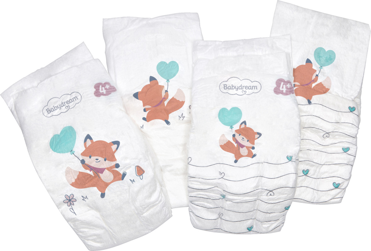 Bild 2 von Babydream Premium Windeln Gr. 4+Maxi Plus 9-15 kg