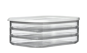 Mepal Kühlschrankdose Aufschnitt 3x550 ml  Modula transparent/klar Kunststoff Maße (cm): B: 16 H: 8,6 Küchenzubehör