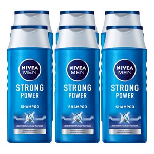 NIVEA Pflegeshampoo Strong Power 250 ml, 6er Pack