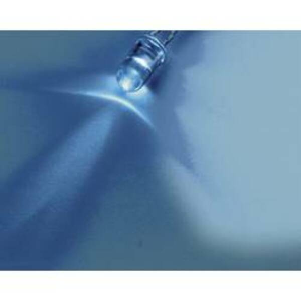 Bild 1 von Nichia NSPB500AS Sel. wV/W LED bedrahtet Blau Rund 5 mm 11000 mcd 15 ° 20 mA 3.2 V