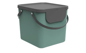 Rotho Abfallbehälter 40 Liter  Albula grün Kunststoff Maße (cm): B: 39,8 H: 35,8 T: 33,9 Küchenzubehör
