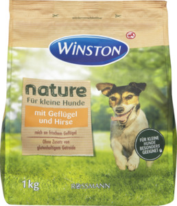 Winston Hund Nature Trockenfutter für kleine Hunde Geflügel und Hirse