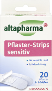 altapharma Pflaster-Strips sensitiv 20 Stück