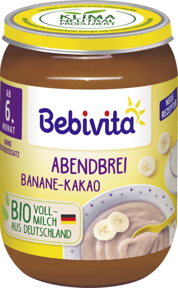 Bild 1 von Bebivita Bio Abendbrei Banane-Kakao