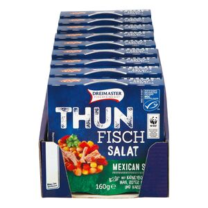 Dreimaster Thunfischsalat Mexican Style 160 g, 9er Pack