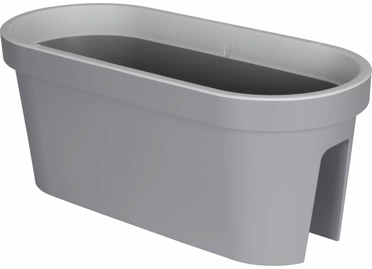 Bild 1 von E&K Geländer-Pflanztopf 59cm Pastellgrau