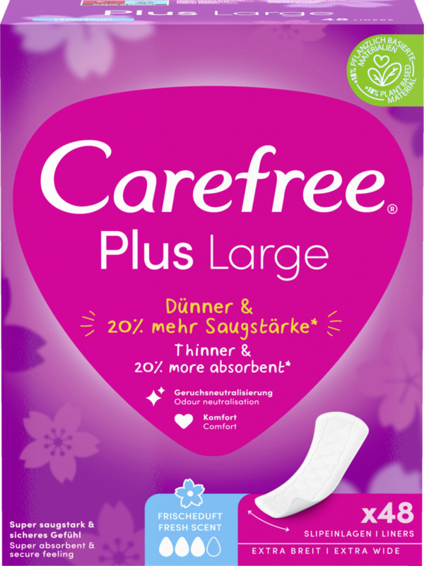 Bild 1 von Carefree Slipeinlage Plus Large Frischeduft