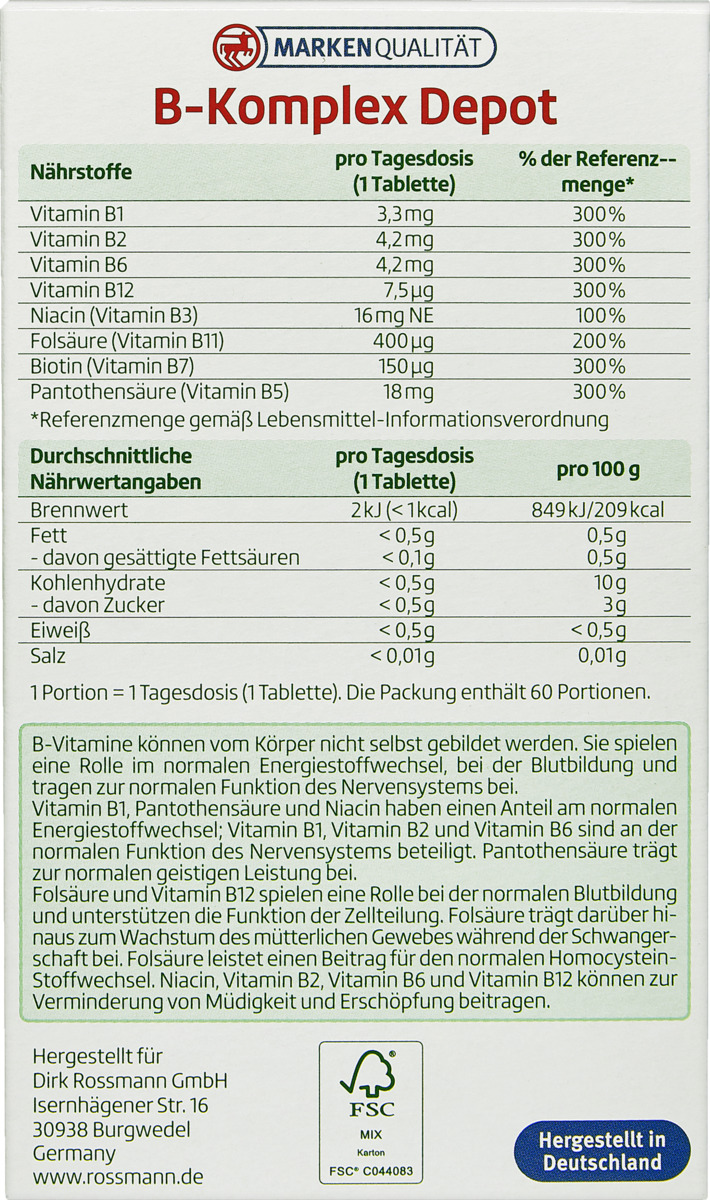 Bild 4 von altapharma B-Komplex Depot