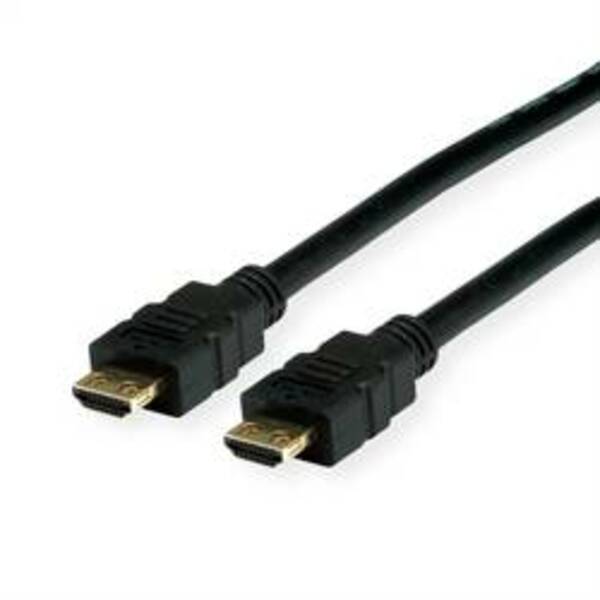 Bild 1 von Value HDMI Anschlusskabel HDMI-A Stecker, HDMI-A Stecker 3.00 m Schwarz 11.99.5693 doppelt geschirmt HDMI-Kabel