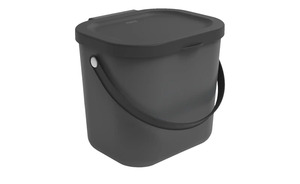 Rotho Abfallbehälter 6 Liter  Albula grau Kunststoff Maße (cm): B: 23,5 H: 20,8 T: 20 Küchenzubehör