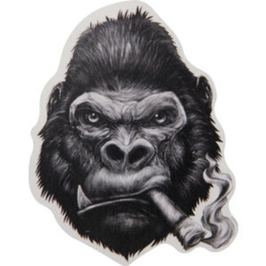 Aufkleber Mini Gorilla Maße: 6,8 x 8,3 cm Lethal Threat