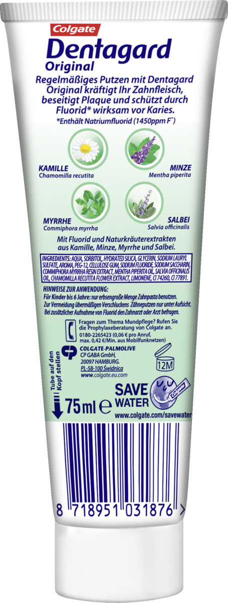 Bild 2 von Colgate Dentagard Zahnpasta Kräuter