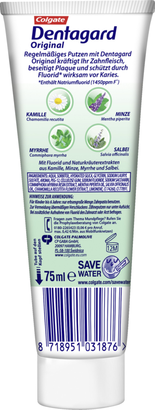 Bild 2 von Colgate Dentagard Zahnpasta Kräuter