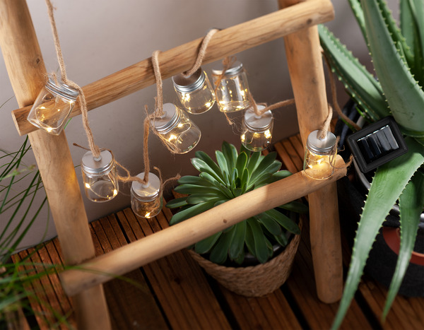 Bild 3 von IDEENWELT Solar-Lichterkette Gläser