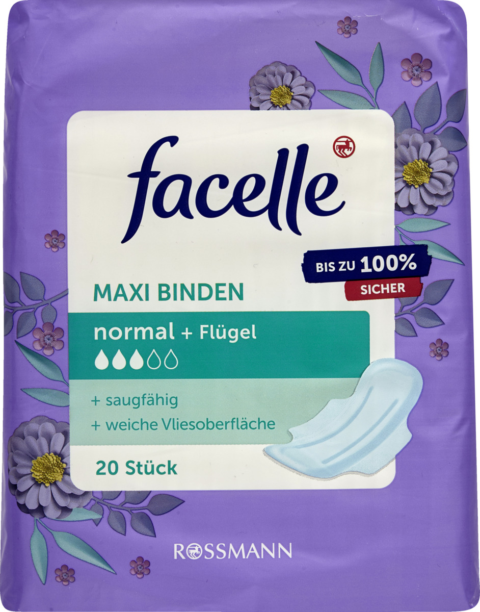 Bild 1 von facelle Maxi-Binden normal + Flügeln