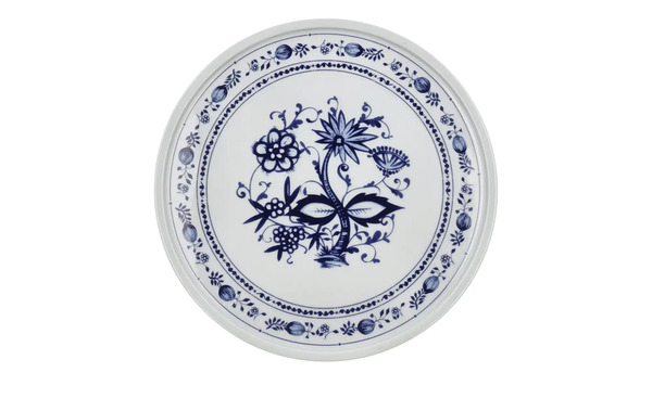 Bild 1 von Kahla Tortenplatte  "Rosella" Zwiebelmuster blau Porzellan Maße (cm): H: 1,2  Ø: [30.9] Geschirr & Besteck