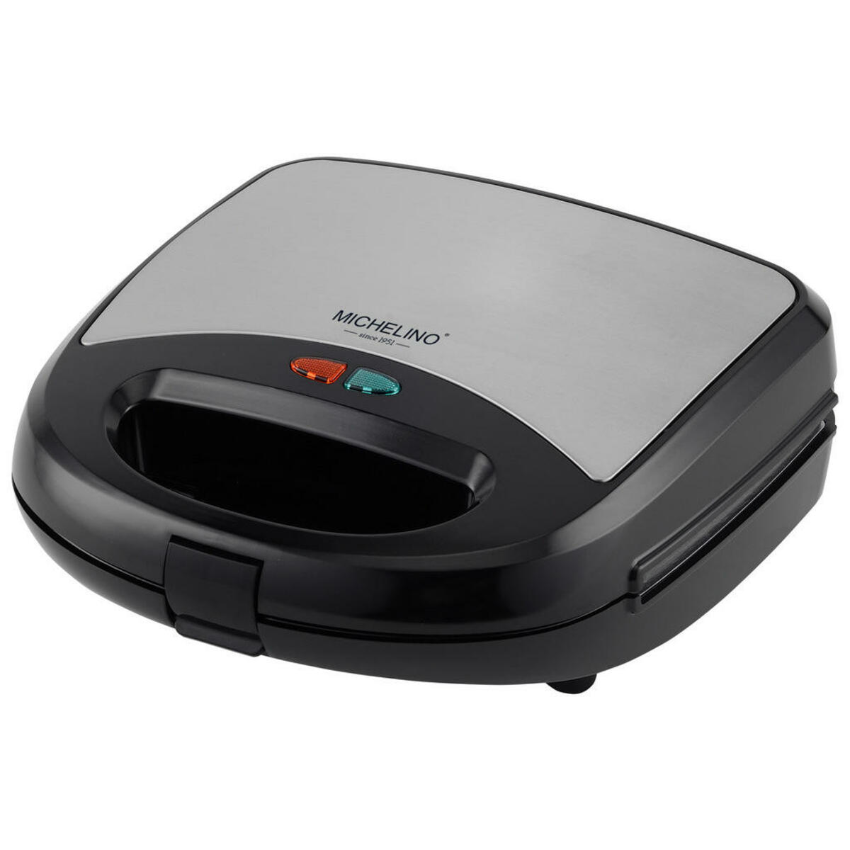 Bild 1 von MICHELINO Sandwichtoaster 29061 schwarz silber Kunststoff Aluminium B/H/T: ca. 24x8x24 cm