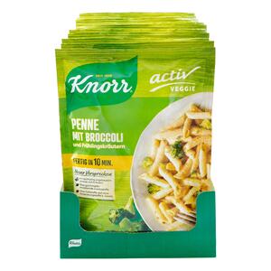 Knorr Veggie Penne mit Broccoli 146 g, 10er Pack