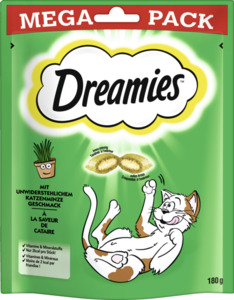 Dreamies Portionsbeutel Megapack mit Katzenminze Geschmack