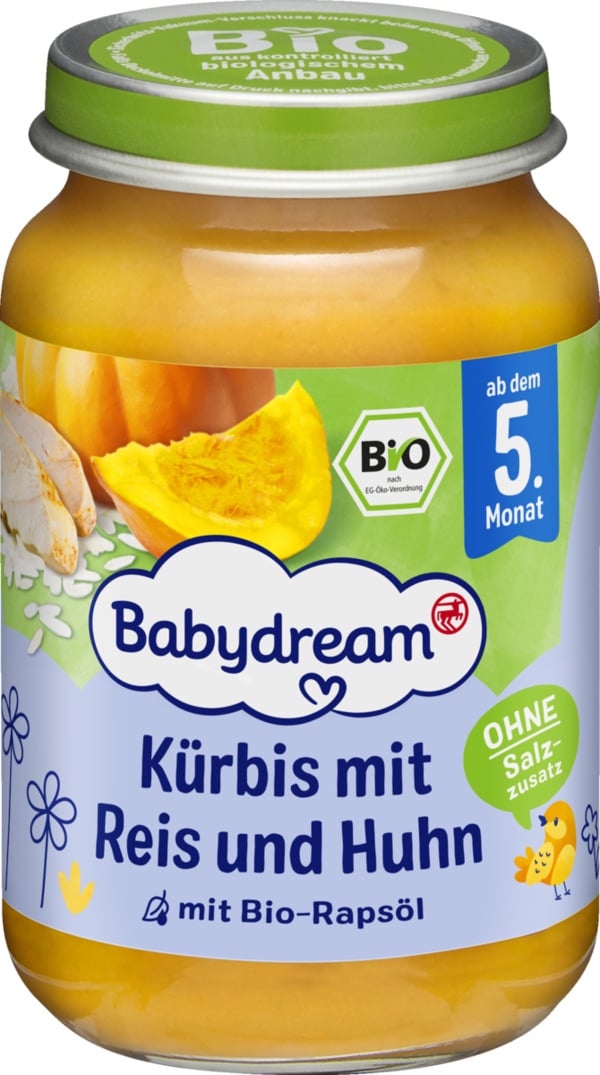 Bild 1 von Babydream Bio Kürbis mit Reis und Huhn