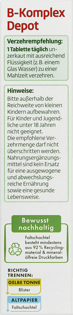 Bild 3 von altapharma B-Komplex Depot