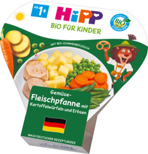 HiPP Bio Kinder BIO Teller Gemüse-Fleischpfanne mit Kartoffeln