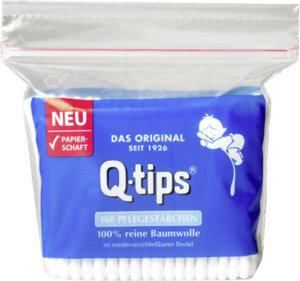 Q-tips Pflegestäbchen mit Papierschaft