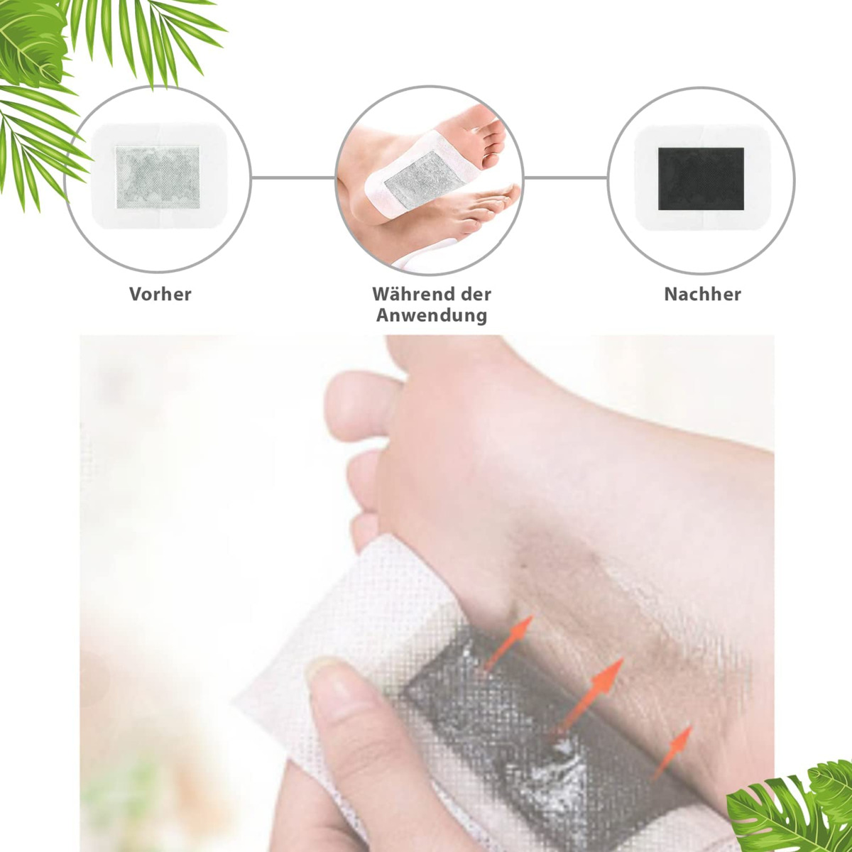 Bild 3 von Summer Foot Detox-Fußpads mit Grünteeöl