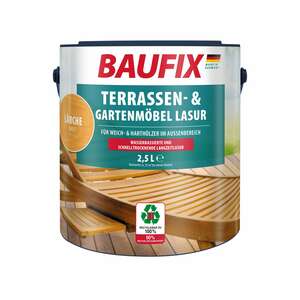BAUFIX Terrassen- und Gartenmöbel-Lasur lärche, 2,5 Liter