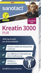 sanotact® Kreatin 3000 PUR Brausetabletten
